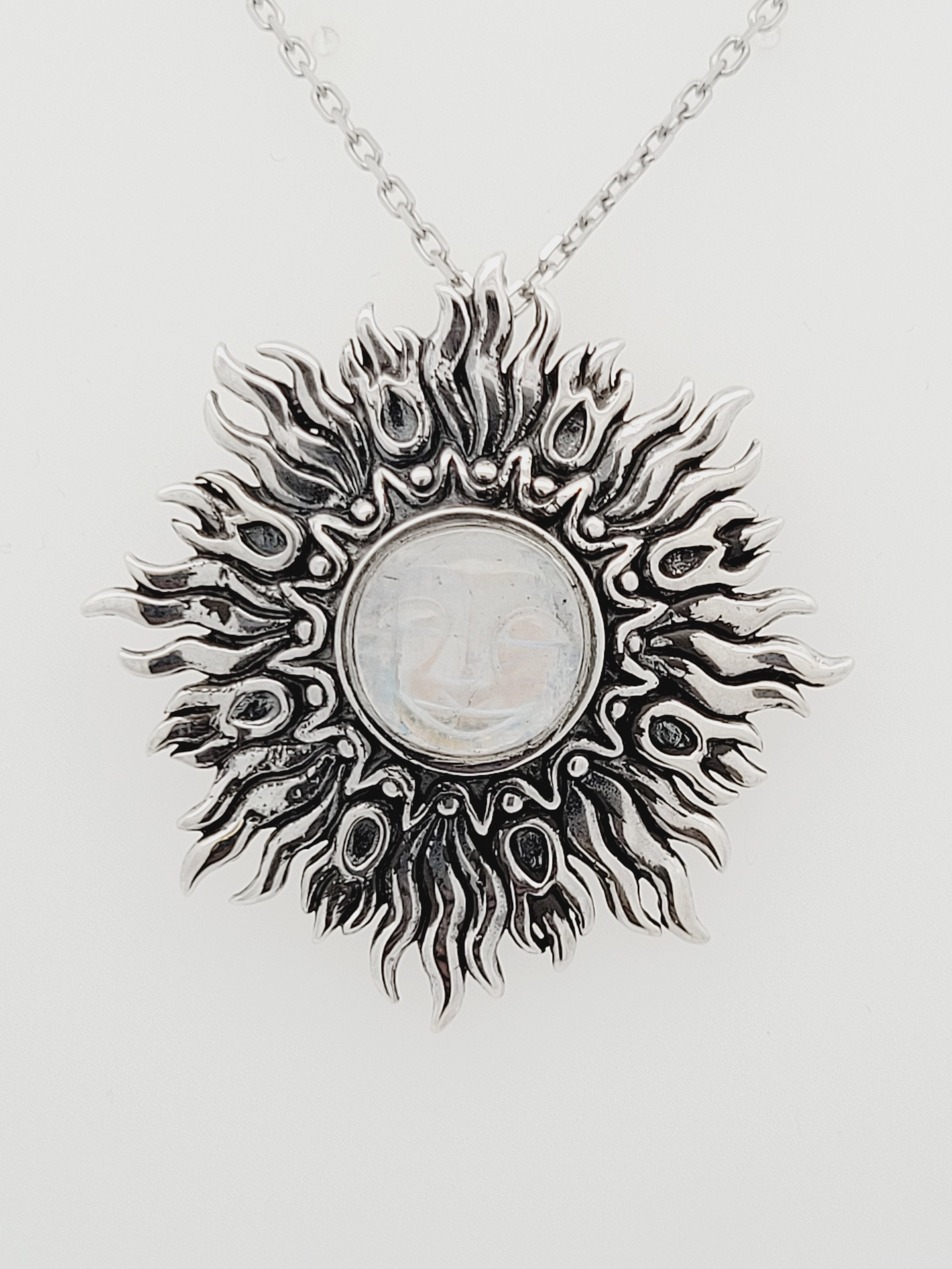 Large Sun and Moon Eclipse Necklace