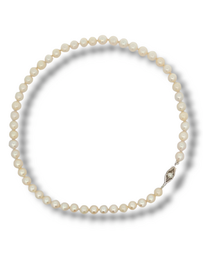 Estate 10KW Cultured Freshwater Pearl Strand - 15.5