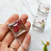 Load image into Gallery viewer, Pressed Rosebud Necklace