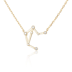 Zodiac Constellation CZ Charm Necklace