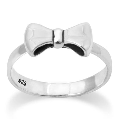 Sterling Silver Bow Tie Ring