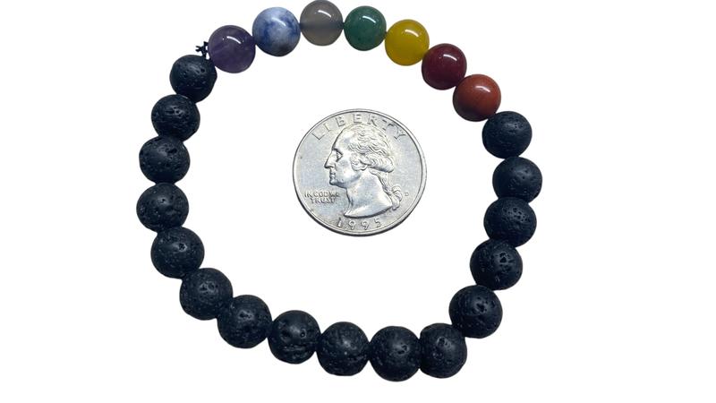 Chakra Lava 8mm Bracelet