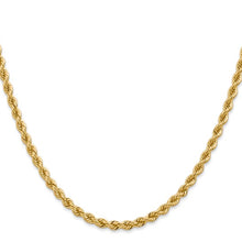Load image into Gallery viewer, 14k Gold18 inch 3.65mm Regular Rope Chain with Lobster clasp