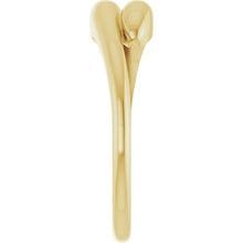 Load image into Gallery viewer, 14K Yellow Gold Domed Bypass Ring