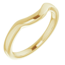 Load image into Gallery viewer, 14ky Contour Band - Emerald Shape