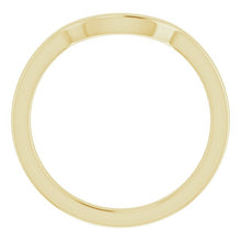 Load image into Gallery viewer, 14ky Contour Band - Emerald Shape