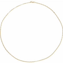 Load image into Gallery viewer, Yellow Gold Fill 1.2mm Elongated Box Chain