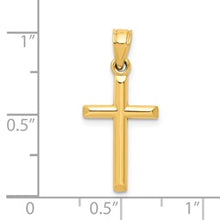 Load image into Gallery viewer, 10k Polished Solid Cross Pendant
