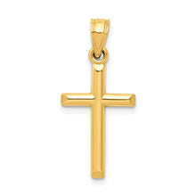 Load image into Gallery viewer, 10k Polished Solid Cross Pendant