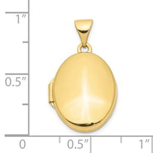 Load image into Gallery viewer, 10k Yellow Gold Polished Oval Locket