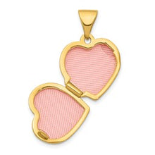 Load image into Gallery viewer, 10k Heart 13mm Locket Pendant