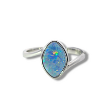 Load image into Gallery viewer, Sterling Silver Australian Light Purple - Opal Doublet Ring