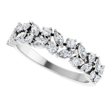 Load image into Gallery viewer, 14K White 1/2 CTW Vivid Scatter Lab-Grown Diamond Band