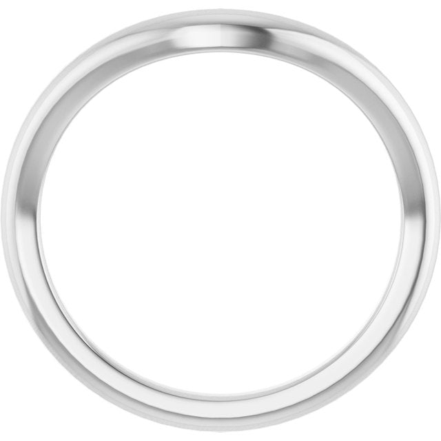 Sterling Silver Band for 8x6 mm Oval Ring