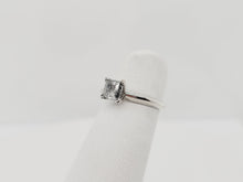 Load image into Gallery viewer, Salt and Pepper Princess Cut Diamond and Platinum Ring