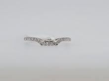 Load image into Gallery viewer, 14KW 1/5ctwLab Grown Diamond Contour Wedding Band