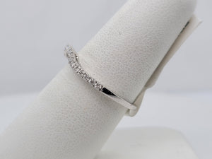 14KW 1/5ctwLab Grown Diamond Contour Wedding Band