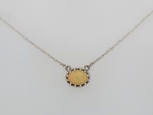 Load image into Gallery viewer, Sterling Silver Ethiopian Opal Crown Set Necklace