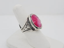 Load image into Gallery viewer, Sterling Silver and Oval Ruby Ring