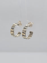 Load image into Gallery viewer, Sterling Silver Hoop Post Earrings
