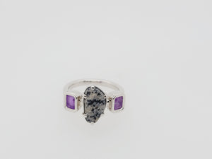Custom Yooperlite and Hackmanite Ring