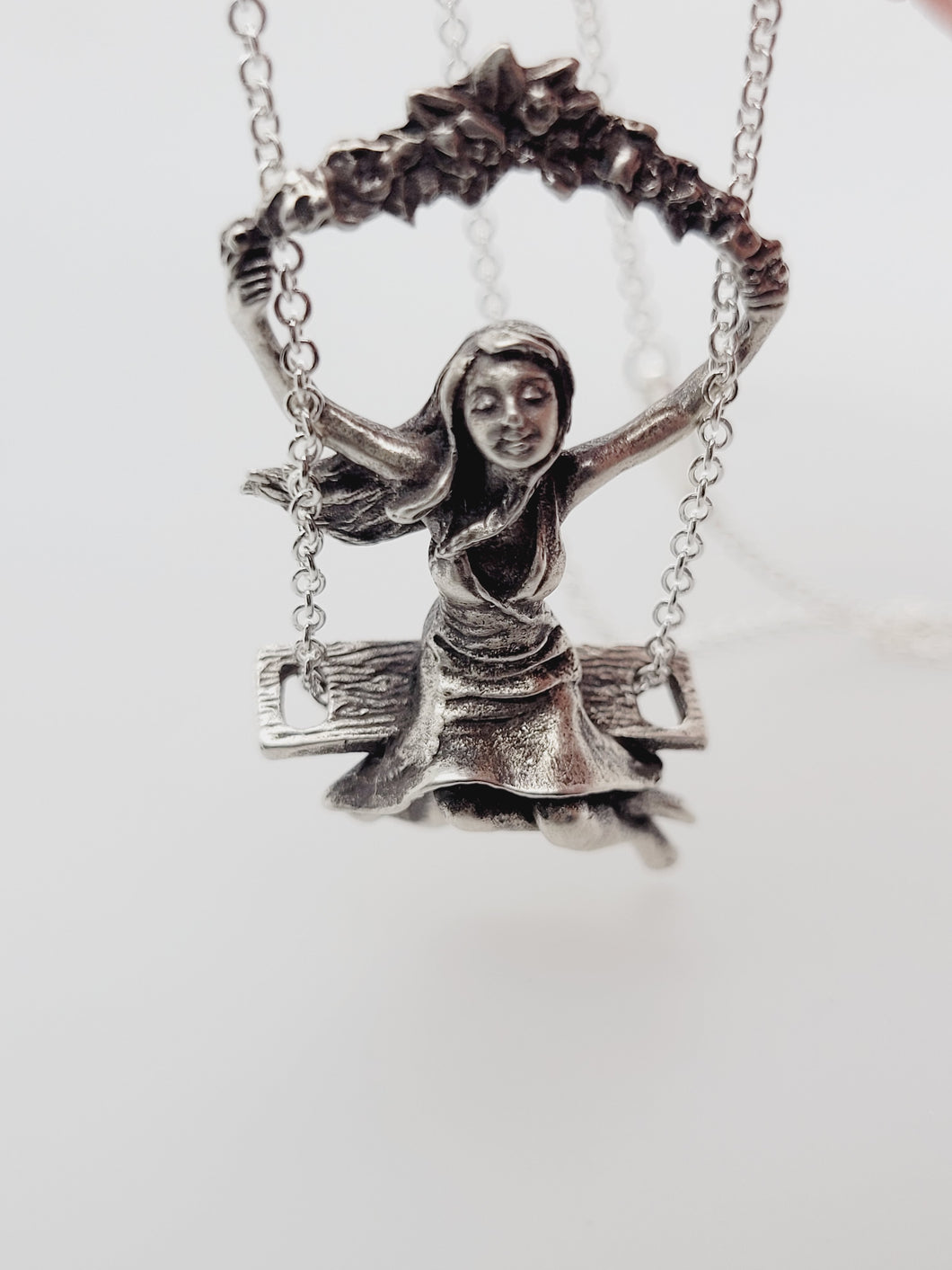 GIRL ON THE SWING NECKLACE