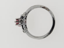 Load image into Gallery viewer, Black Rhodium 14k Red Diamond Engagement Ring
