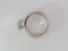 Load image into Gallery viewer, Custom 10K White and Sterling Silver Natural Diamond Memorial Band