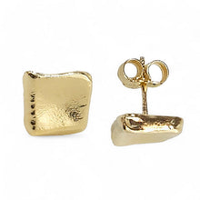 Load image into Gallery viewer, Sterling/GP Square Post Earrings