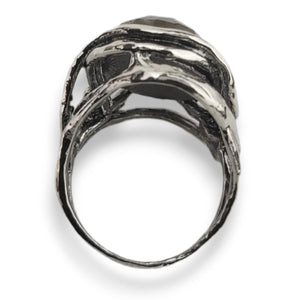 Sterling Oval Labradorite Ring