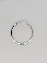 Load image into Gallery viewer, 14k White Gold Shadow Band Custom Fit
