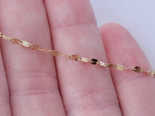 Load image into Gallery viewer, 14k Yellow Gold Mirror Chain Anklet - 10&quot;