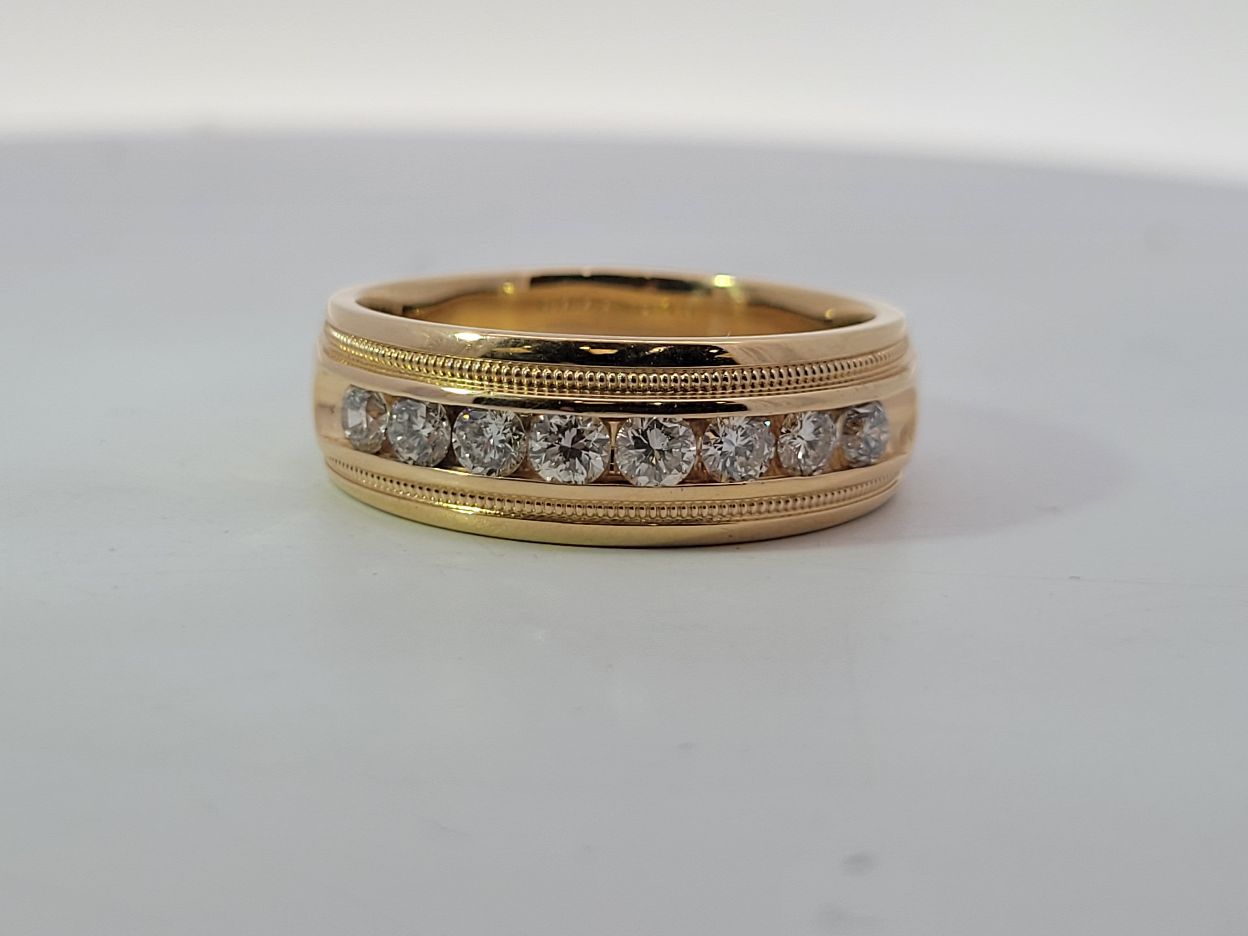 14k Yellow Estate Diamond Band