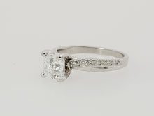 Load image into Gallery viewer, Estate Lab Grown 1.55CT Cushion Cut Platinum Engagement Ring