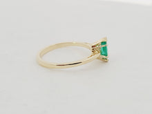 Load image into Gallery viewer, 10K Yellow 8x4 mm Marquise Emerald Ring