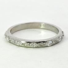 Load image into Gallery viewer, Estate Platinum Natural Marquise Diamond Band