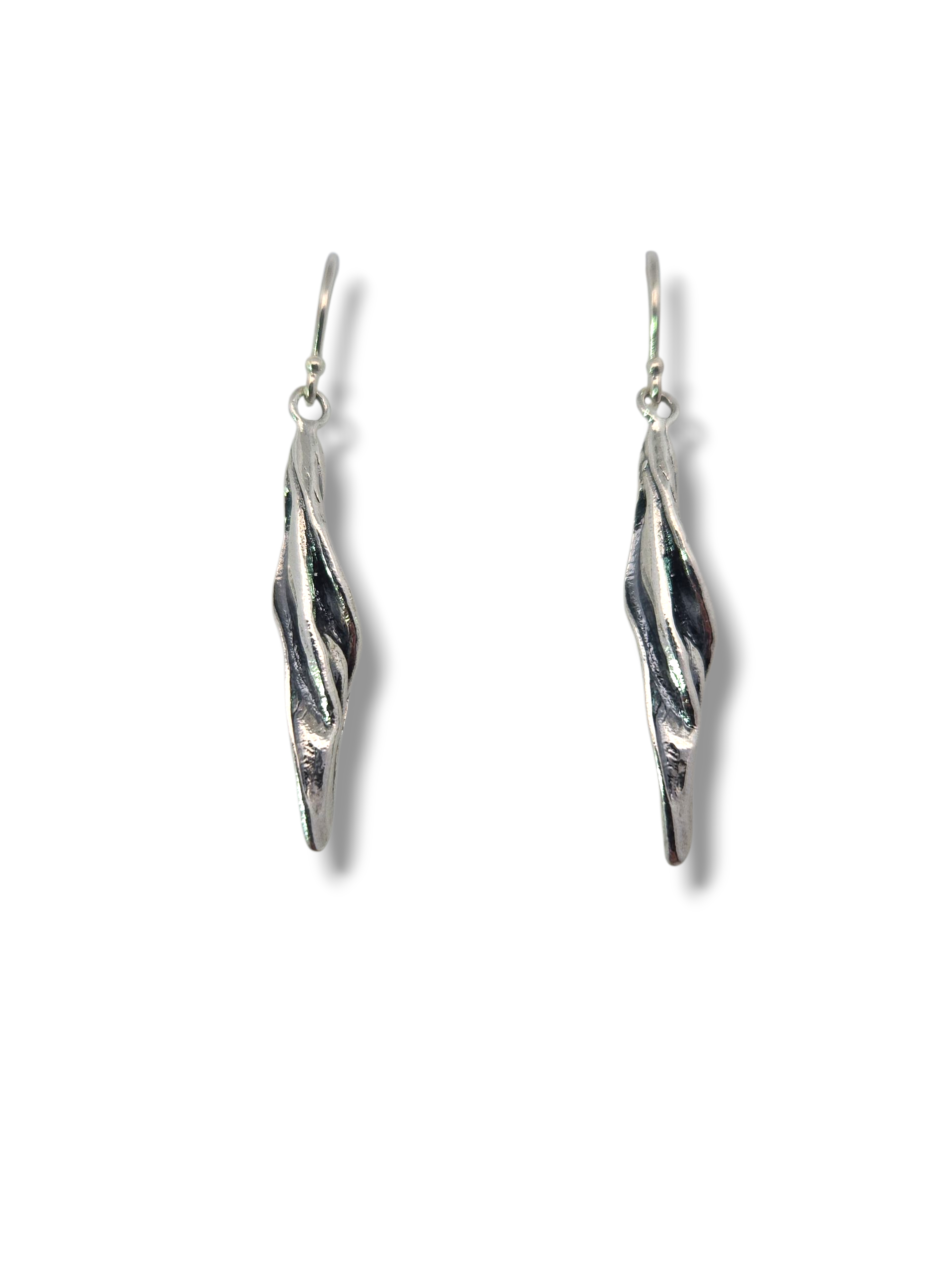 Sterling Silver Twist Earrings