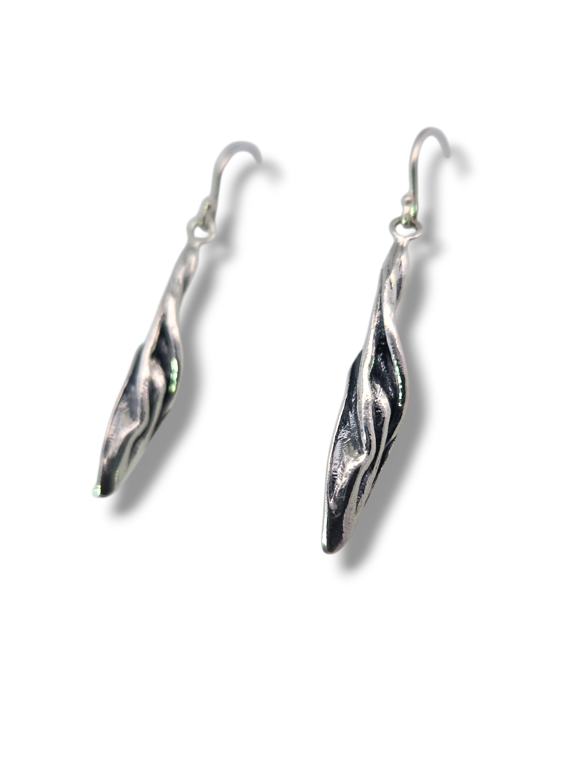Sterling Silver Twist Earrings