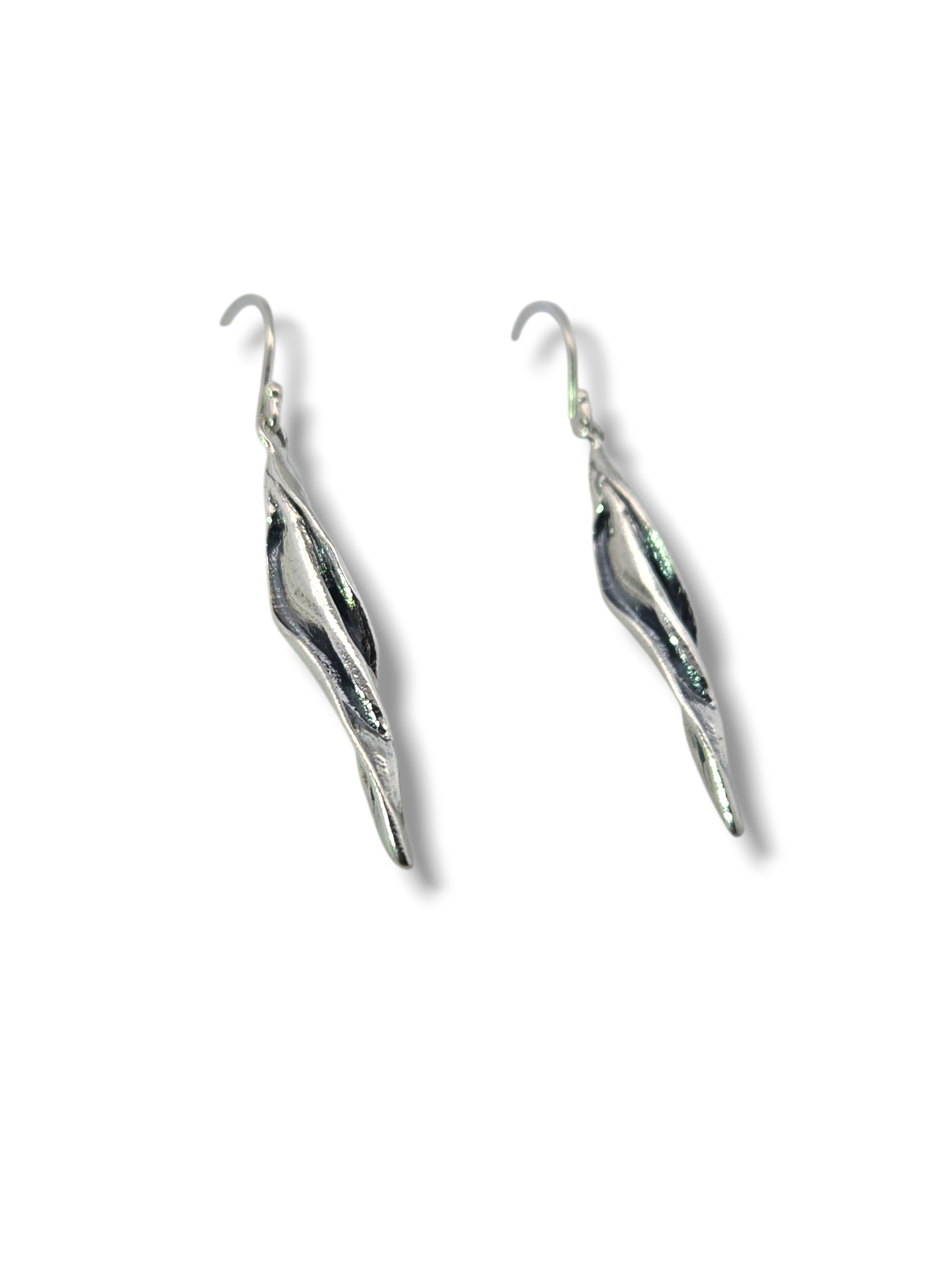 Sterling Silver Twist Earrings