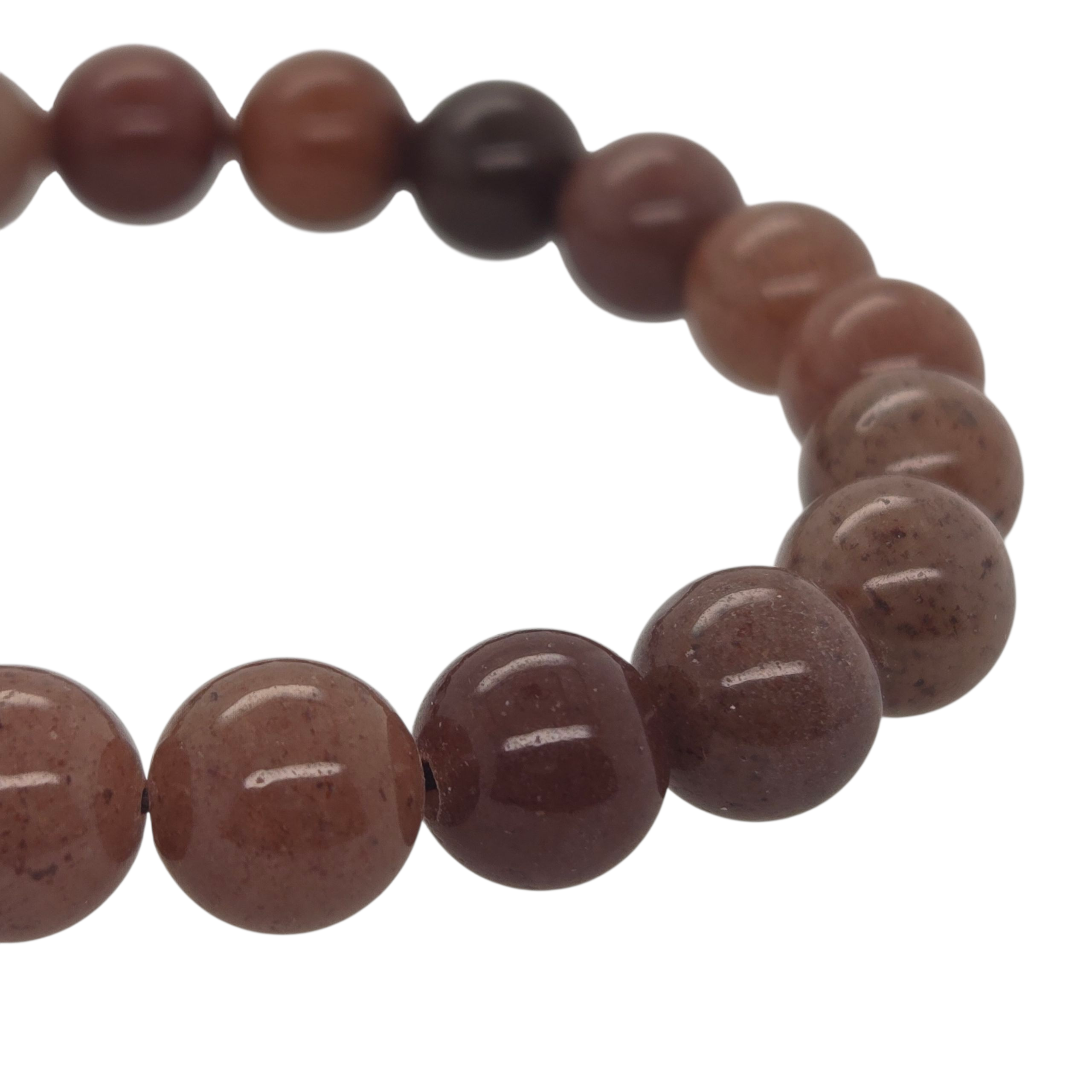 Purple Aventurine Bead Bracelet