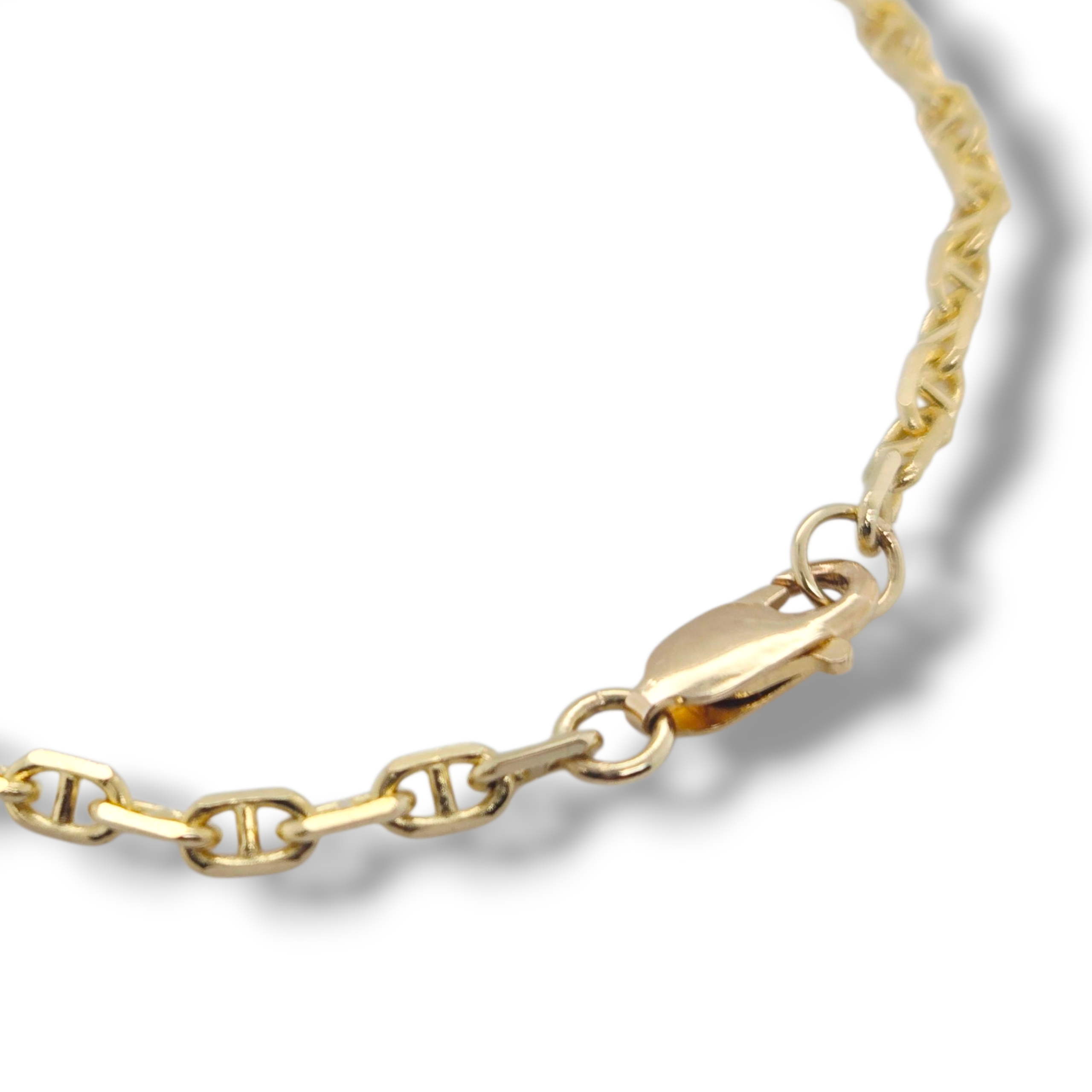 14k Yellow Golden Anchor Bracelet -2.6mm