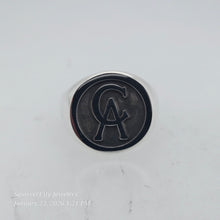 Load image into Gallery viewer, Custom Engraved Sterling Silver Signet Ring