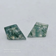 Load image into Gallery viewer, 10x7mm Kite Shape Moss Agate