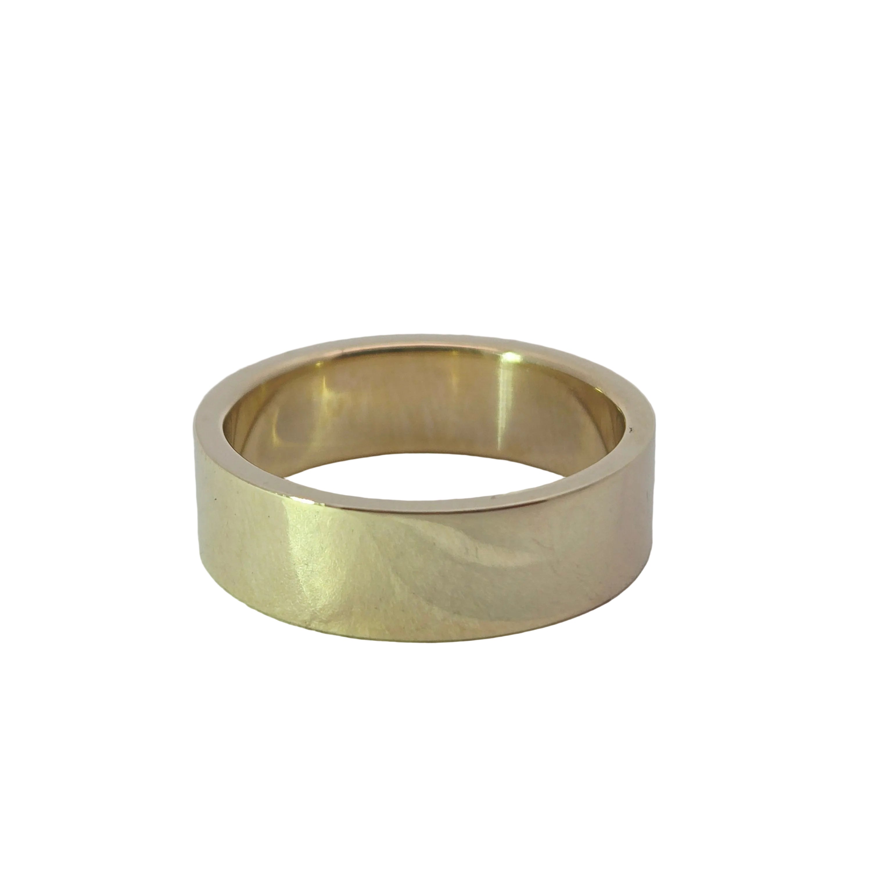 14K Yellow Gold Ring 6mm Size 7