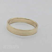 Load image into Gallery viewer, 14k Flat Comfort Fit Edged Band
