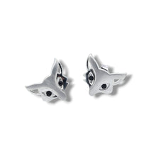 Load image into Gallery viewer, Cute Satin Finish Fox Stud Earrings