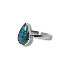 Load image into Gallery viewer, Australian Boulder Opal Sterling Silver Ring