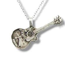 Load image into Gallery viewer, Funkypunk Guitar Necklace - Vintage-inspired Time and Rhythm Statement Piece