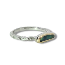 Load image into Gallery viewer, One-Of-A-Kind: Two Tone Black Opal Ring