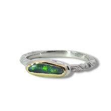 Load image into Gallery viewer, One-Of-A-Kind: Two Tone Black Opal Ring